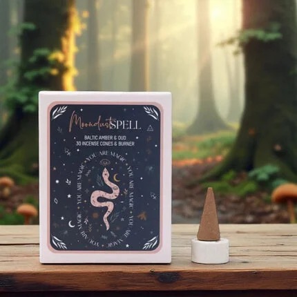 Cônes d’encens – Poussières de lune enchantées – Ambre et Oud
