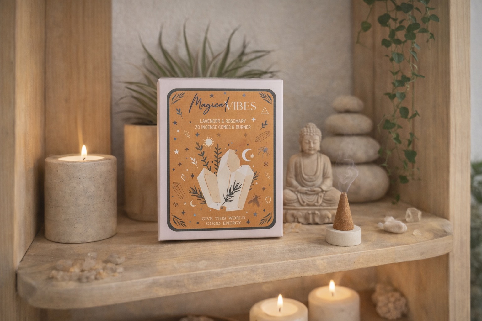 Cônes d’Encens Lavande & Romarin – Magical Vibes